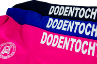 Dames sweater met bedrukking mouw