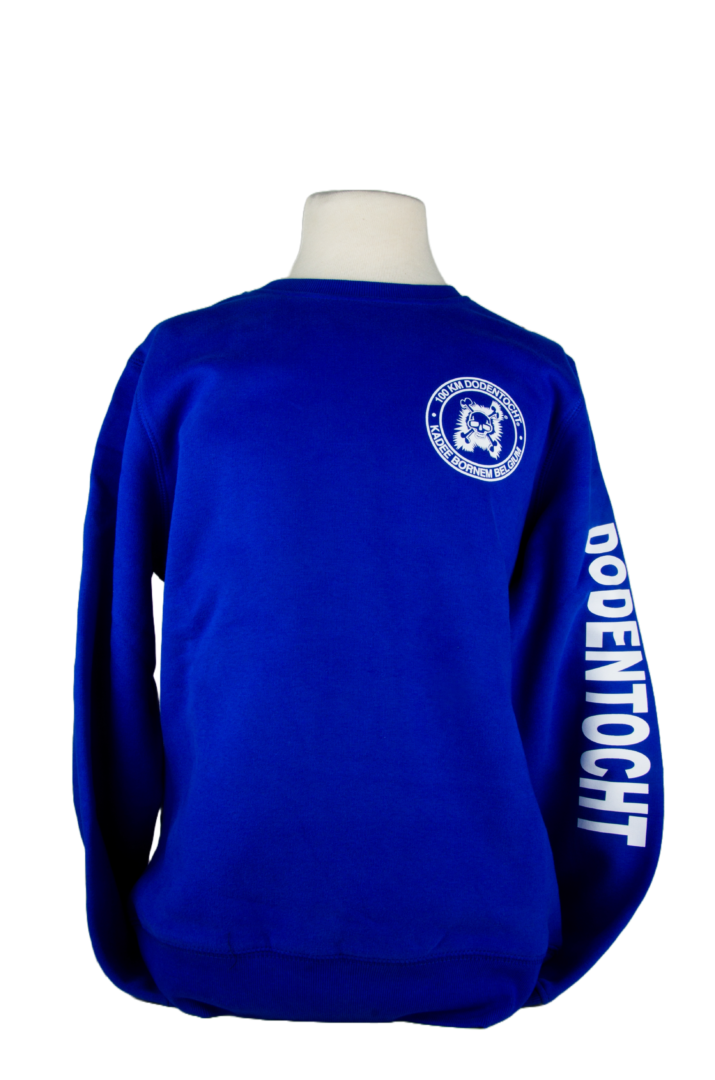 Dames sweater met bedrukking mouw