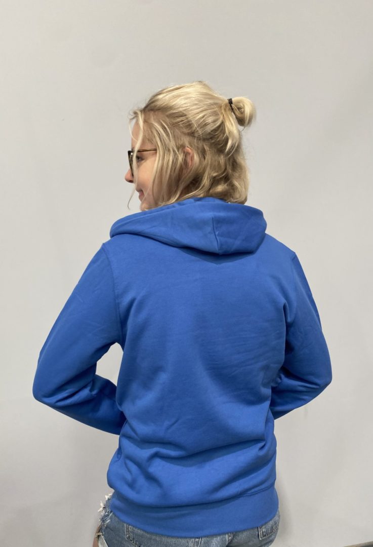 Sweater met rits en capuchon - unisex - logo enkel vooraan