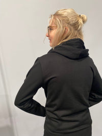 Sweater met rits en capuchon - unisex - logo enkel vooraan