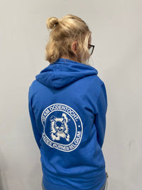 Sweater met rits en capuchon - unisex - logo voorkant+rugzijde+ tekst Dodentocht op mouw