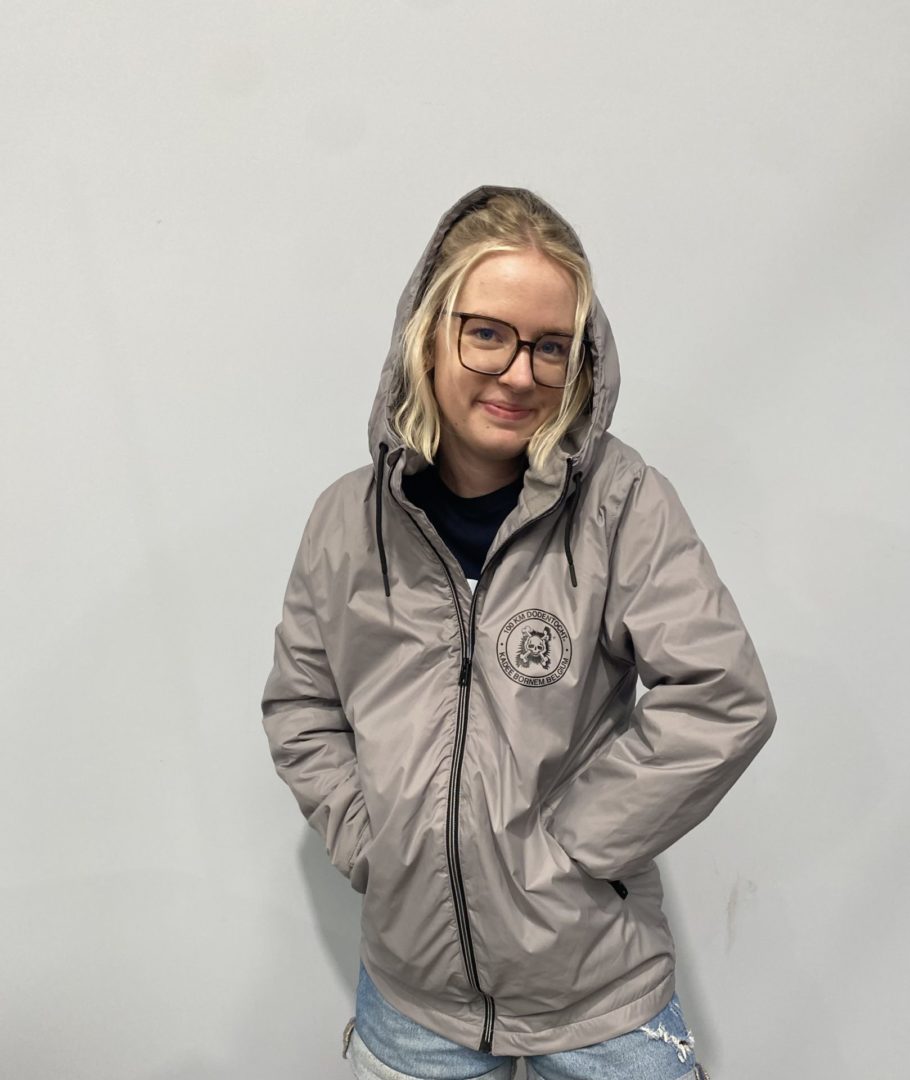 Regenjas met fleece en capuchon - unisex