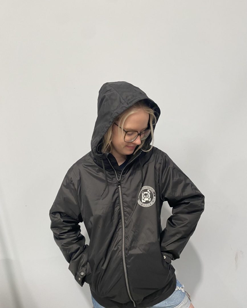 Regenjas met fleece en capuchon - unisex