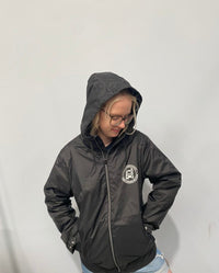 Regenjas met fleece en capuchon - unisex