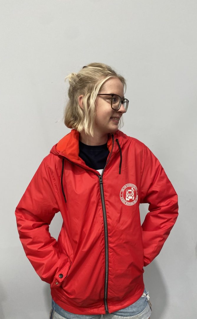 Regenjas met fleece en capuchon - unisex