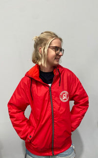 Regenjas met fleece en capuchon - unisex