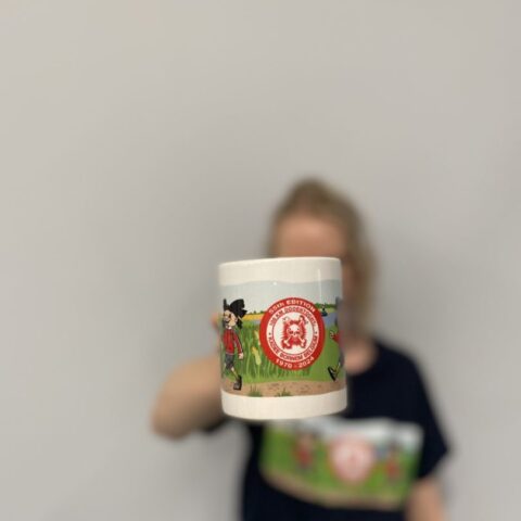 Porseleinen mok - Kadeeke aan de Schelde